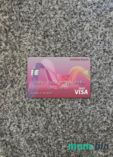 Bosnia and Herzegovina Addiko bank wygląd zdjęcia karty wizowej skan PSD + zdjęcie